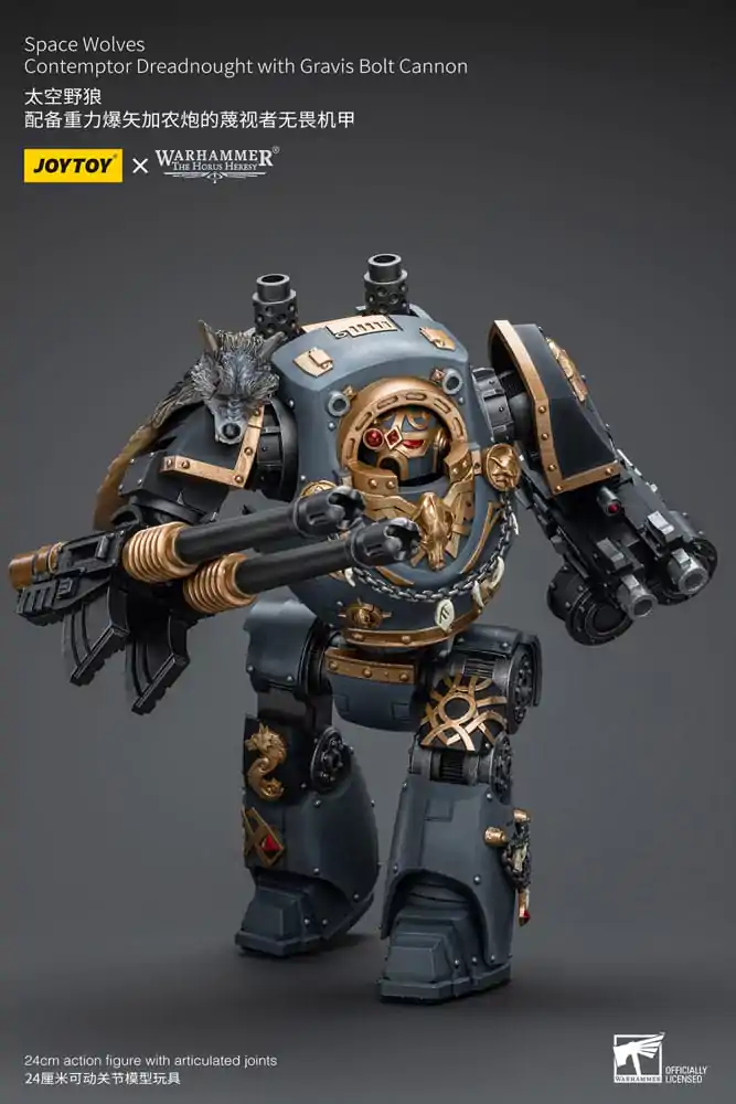 Warhammer The Horus Heresy Action Figure 1/18 Space Wolves Contemptor Dreadnought with Gravis Bolt Cannon 12 cm termékfotó