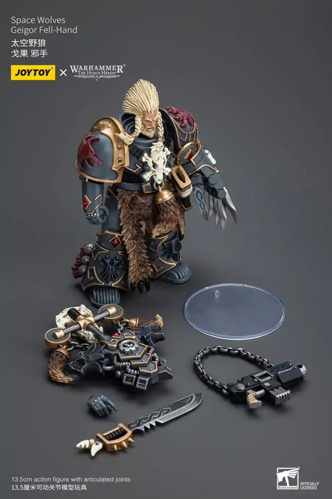 Warhammer The Horus Heresy Action Figure 1/18 Space Wolves Geigor Fell-Hand 12 cm product photo