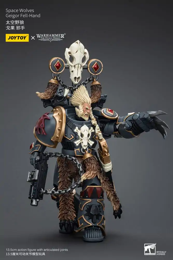 Warhammer The Horus Heresy Action Figure 1/18 Space Wolves Geigor Fell-Hand 12 cm product photo
