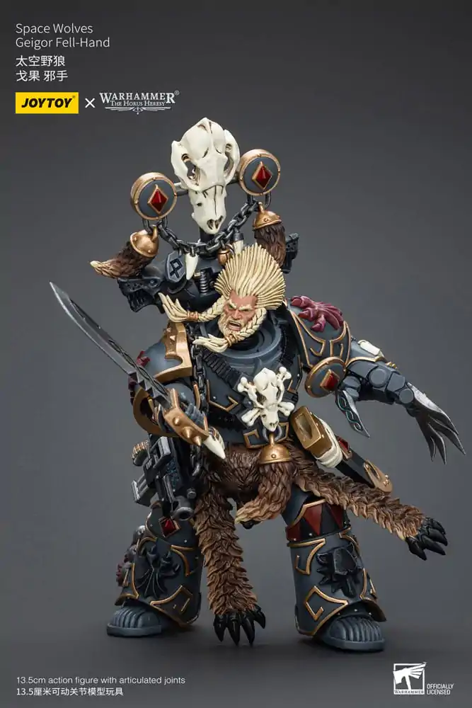 Warhammer The Horus Heresy Action Figure 1/18 Space Wolves Geigor Fell-Hand 12 cm product photo