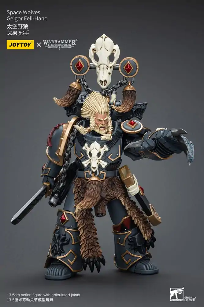 Warhammer The Horus Heresy Action Figure 1/18 Space Wolves Geigor Fell-Hand 12 cm product photo