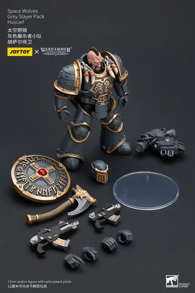 Warhammer The Horus Heresy Action Figure 1/18 Space Wolves Grey Slayer Pack Huscarl 12 cm termékfotó