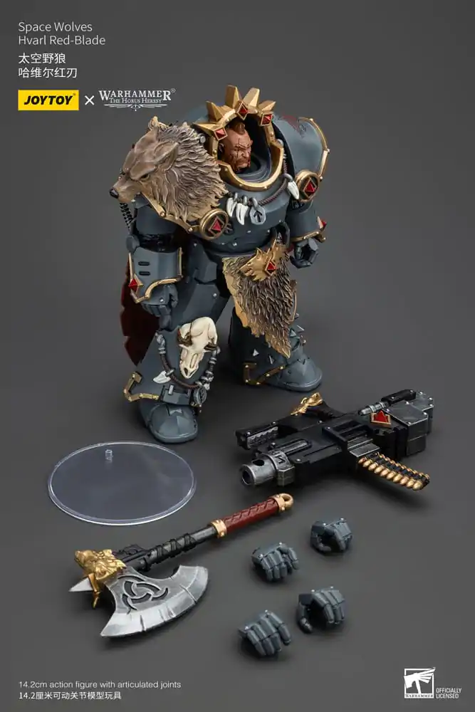 Warhammer The Horus Heresy Action Figure 1/18 Space Wolves Hvarl Red-Blade 14 cm termékfotó