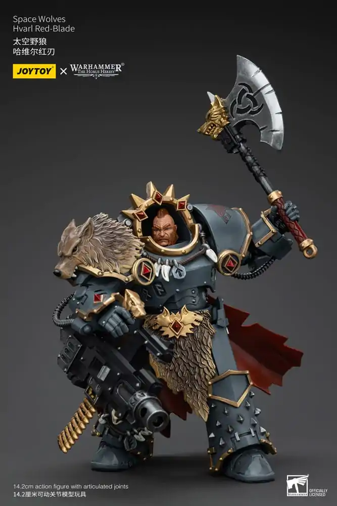 Warhammer The Horus Heresy Action Figure 1/18 Space Wolves Hvarl Red-Blade 14 cm termékfotó