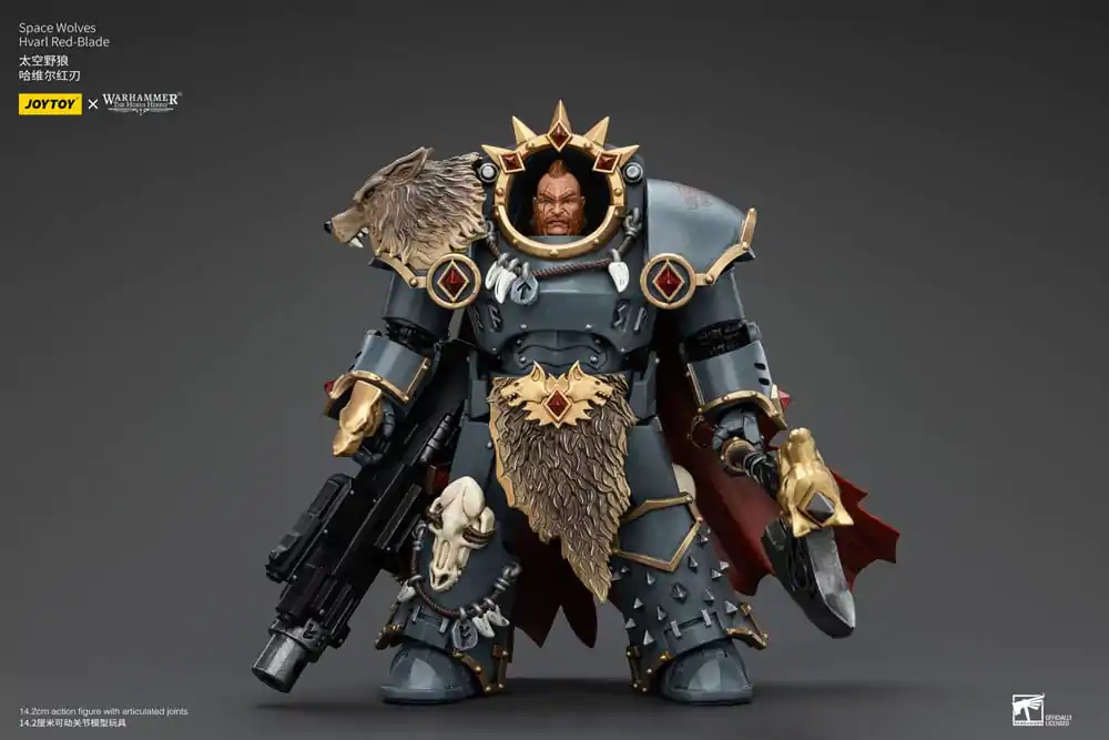 Warhammer The Horus Heresy Action Figure 1/18 Space Wolves Hvarl Red-Blade 14 cm termékfotó