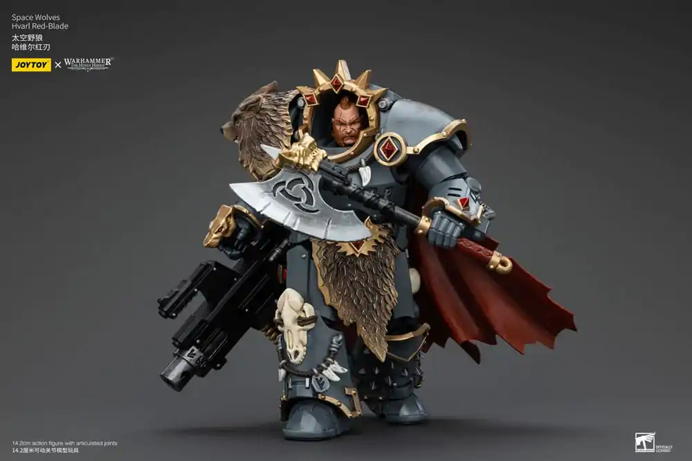 Warhammer The Horus Heresy Action Figure 1/18 Space Wolves Hvarl Red-Blade 14 cm termékfotó