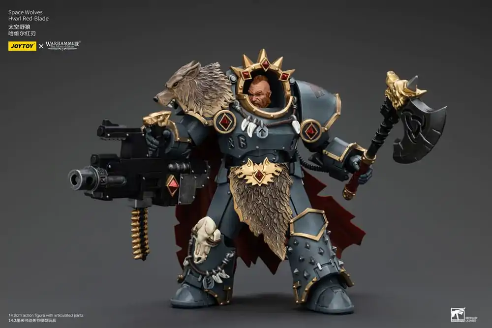 Warhammer The Horus Heresy Action Figure 1/18 Space Wolves Hvarl Red-Blade 14 cm termékfotó