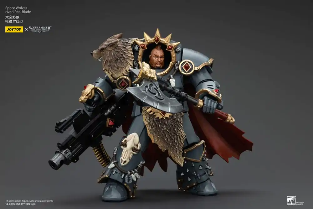 Warhammer The Horus Heresy Action Figure 1/18 Space Wolves Hvarl Red-Blade 14 cm termékfotó