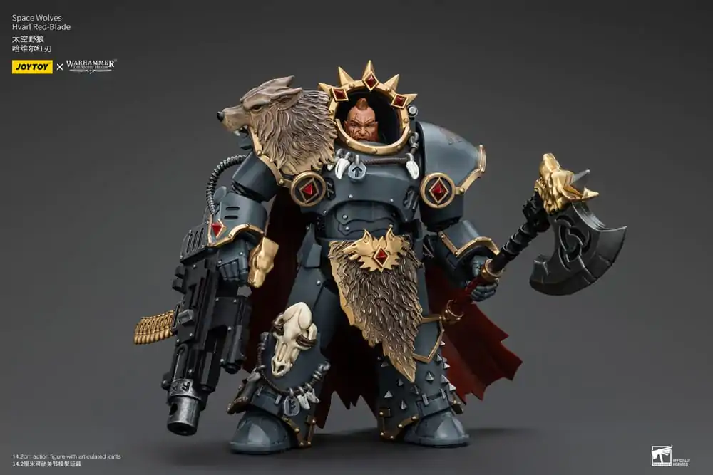 Warhammer The Horus Heresy Action Figure 1/18 Space Wolves Hvarl Red-Blade 14 cm termékfotó