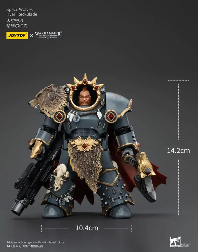 Warhammer The Horus Heresy Action Figure 1/18 Space Wolves Hvarl Red-Blade 14 cm termékfotó