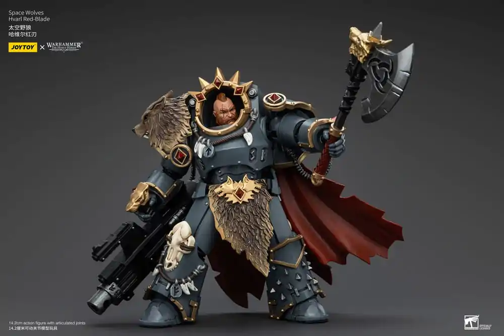 Warhammer The Horus Heresy Action Figure 1/18 Space Wolves Hvarl Red-Blade 14 cm termékfotó