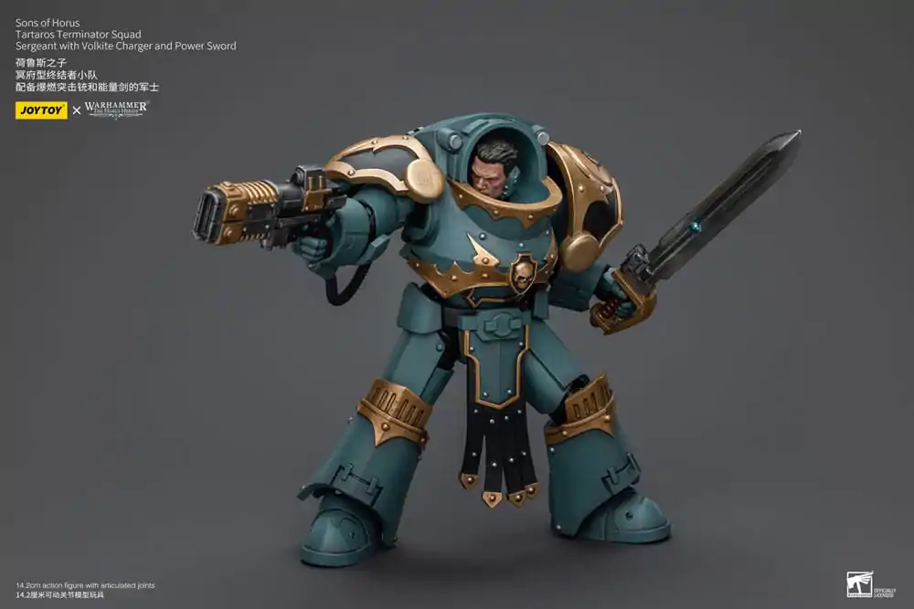 Warhammer The Horus Heresy Action Figure 1/18 Tartaros Terminator Squad Sergeant With Volkite Charger And Power Sword 12 cm termékfotó