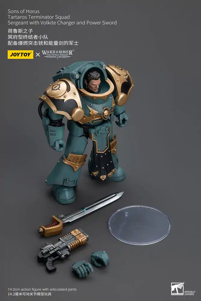 Warhammer The Horus Heresy Action Figure 1/18 Tartaros Terminator Squad Sergeant With Volkite Charger And Power Sword 12 cm termékfotó