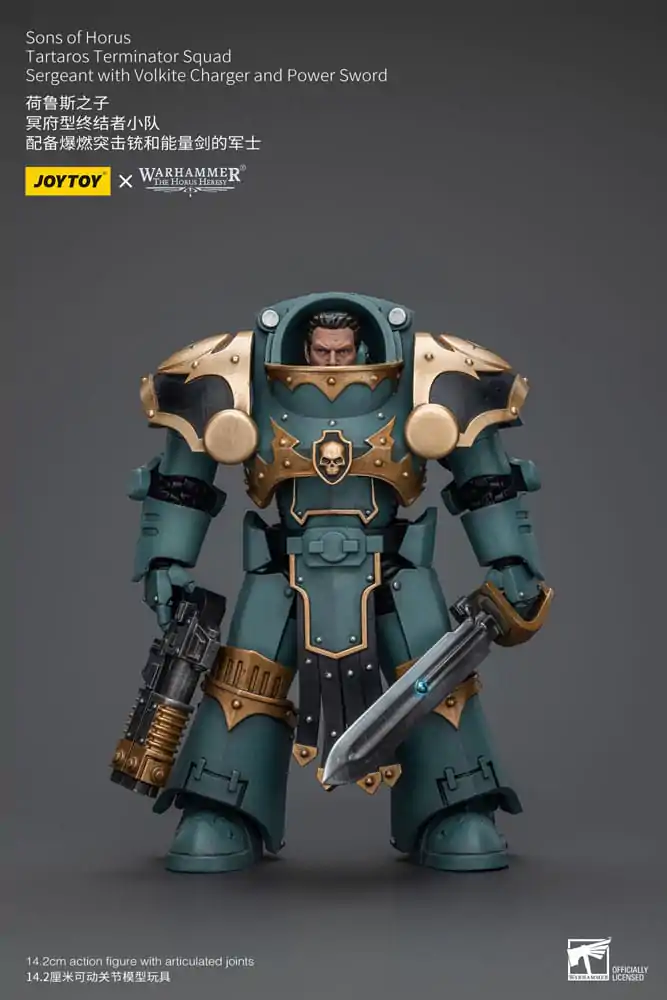 Warhammer The Horus Heresy Action Figure 1/18 Tartaros Terminator Squad Sergeant With Volkite Charger And Power Sword 12 cm termékfotó