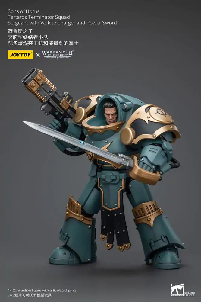 Warhammer The Horus Heresy Action Figure 1/18 Tartaros Terminator Squad Sergeant With Volkite Charger And Power Sword 12 cm termékfotó