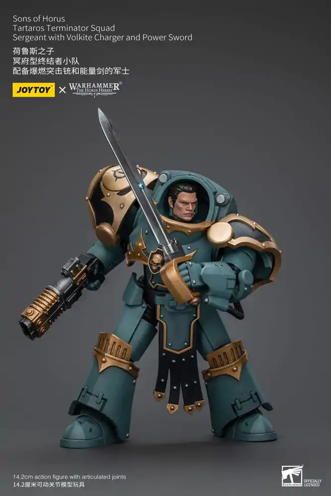 Warhammer The Horus Heresy Action Figure 1/18 Tartaros Terminator Squad Sergeant With Volkite Charger And Power Sword 12 cm termékfotó