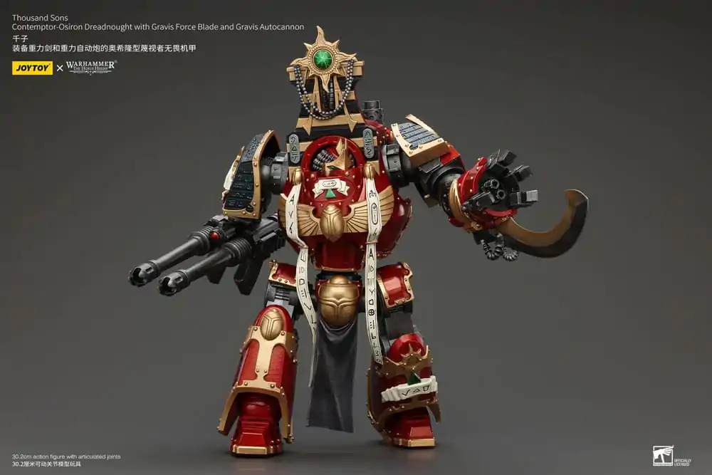 Warhammer The Horus Heresy Action Figure 1/18 Thousand Sons Contemptor-Osiron Dreadnought with Gravis Force Blade And Gravis Autocannon 30 cm termékfotó