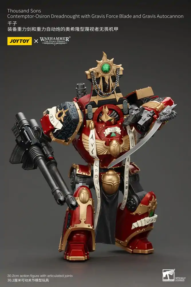 Warhammer The Horus Heresy Action Figure 1/18 Thousand Sons Contemptor-Osiron Dreadnought with Gravis Force Blade And Gravis Autocannon 30 cm termékfotó