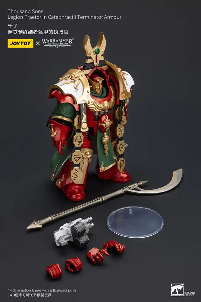 Warhammer The Horus Heresy Action Figure 1/18 Thousand sons Legion Praetor in Cataphractii Terminator Armour 12 cm termékfotó