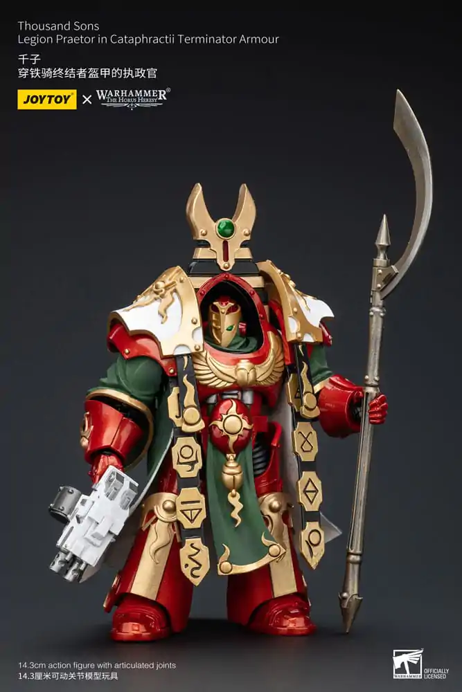 Warhammer The Horus Heresy Action Figure 1/18 Thousand sons Legion Praetor in Cataphractii Terminator Armour 12 cm termékfotó