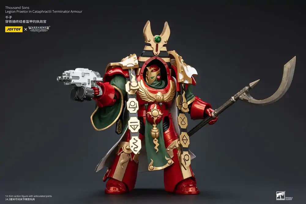 Warhammer The Horus Heresy Action Figure 1/18 Thousand sons Legion Praetor in Cataphractii Terminator Armour 12 cm termékfotó