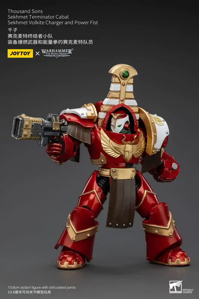 Warhammer The Horus Heresy Action Figure 1/18 Thousand Sons Sekhmet Terminator Cabal Sekhmet Volkite Charger and Power Fist 14 cm termékfotó