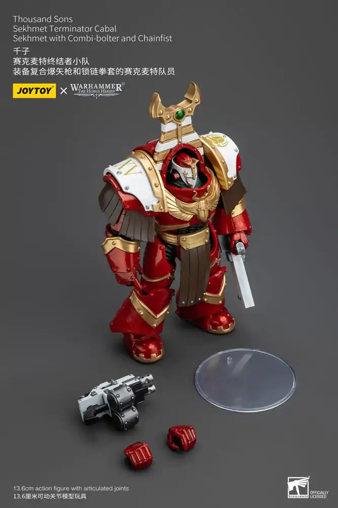 Warhammer The Horus Heresy Action Figure 1/18 Thousand Sons Sekhmet Terminator Cabal Sekhmet with Combi-Bolter and Chainfist 14 cm termékfotó