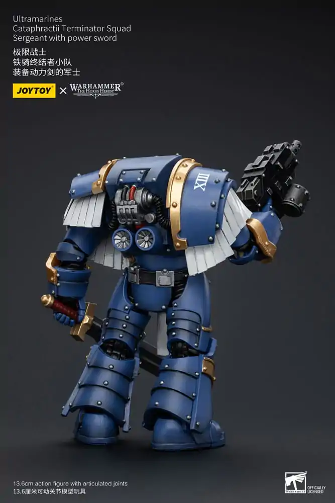 Warhammer The Horus Heresy Action Figure 1/18 Ultramarines Cataphractii Terminator Squad Sergeant with Power Sword 14 cm termékfotó