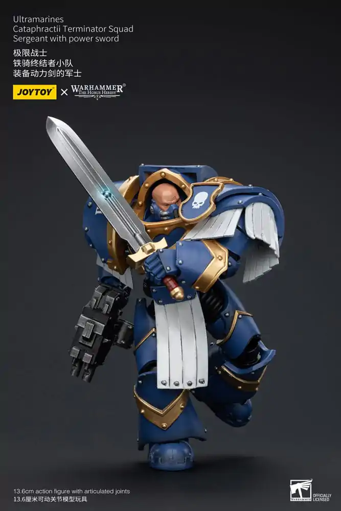 Warhammer The Horus Heresy Action Figure 1/18 Ultramarines Cataphractii Terminator Squad Sergeant with Power Sword 14 cm termékfotó