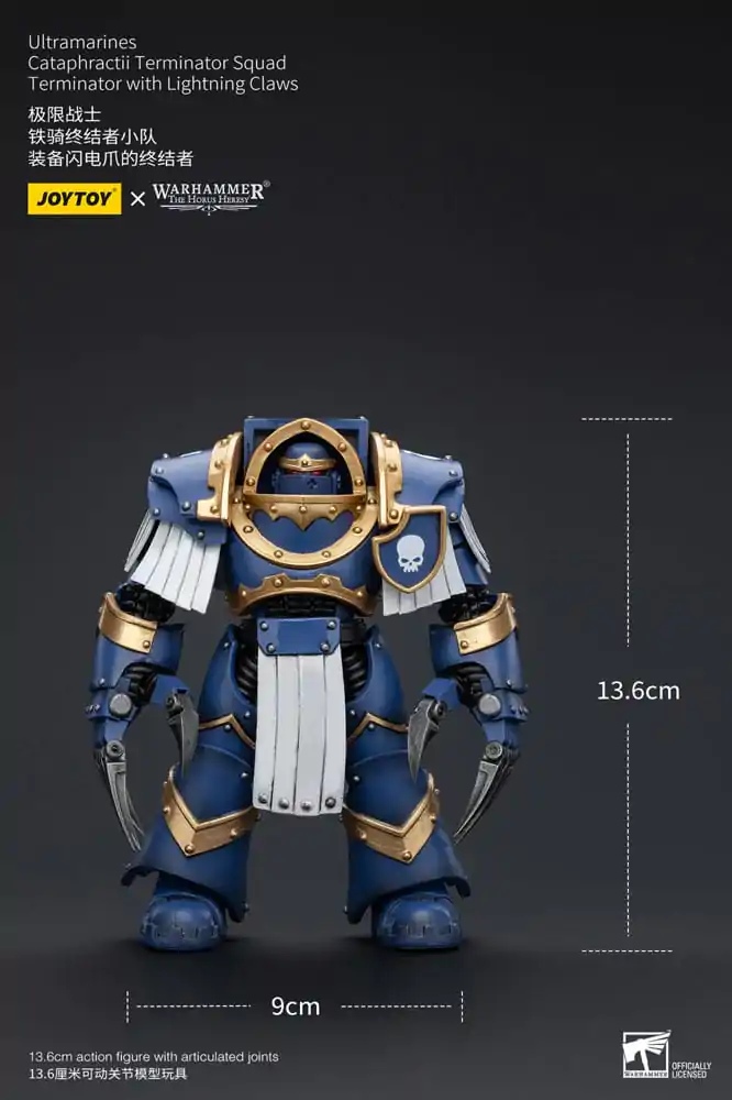 Warhammer The Horus Heresy Action Figure 1/18 Ultramarines Cataphractii Terminator Squad Terminator with Lightning Claws 14 cm termékfotó