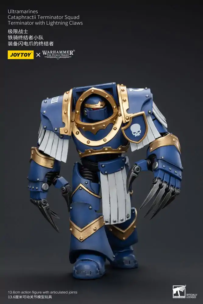 Warhammer The Horus Heresy Action Figure 1/18 Ultramarines Cataphractii Terminator Squad Terminator with Lightning Claws 14 cm termékfotó