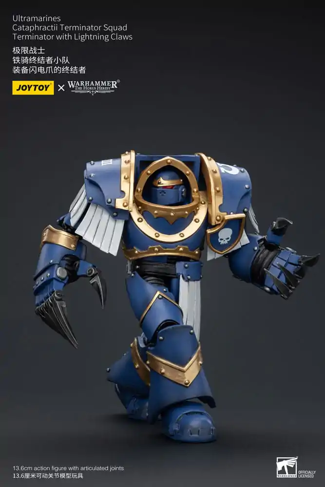 Warhammer The Horus Heresy Action Figure 1/18 Ultramarines Cataphractii Terminator Squad Terminator with Lightning Claws 14 cm termékfotó