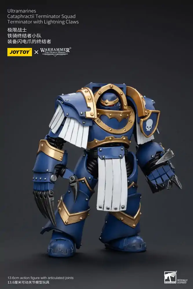 Warhammer The Horus Heresy Action Figure 1/18 Ultramarines Cataphractii Terminator Squad Terminator with Lightning Claws 14 cm termékfotó