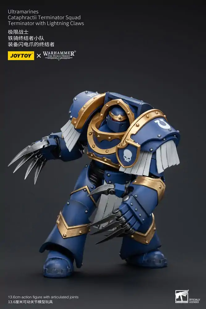 Warhammer The Horus Heresy Action Figure 1/18 Ultramarines Cataphractii Terminator Squad Terminator with Lightning Claws 14 cm termékfotó