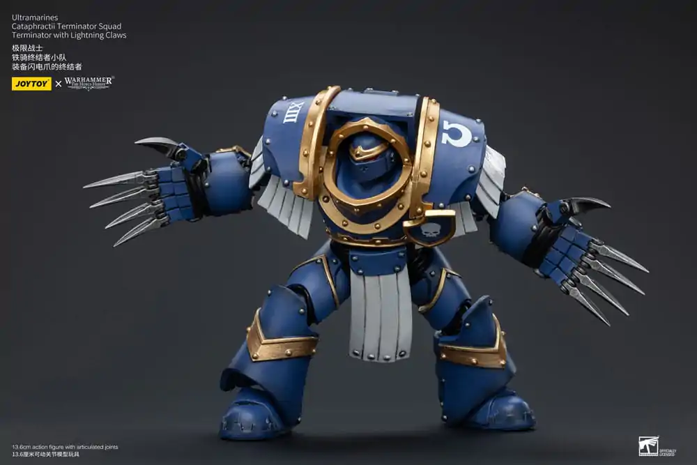 Warhammer The Horus Heresy Action Figure 1/18 Ultramarines Cataphractii Terminator Squad Terminator with Lightning Claws 14 cm termékfotó