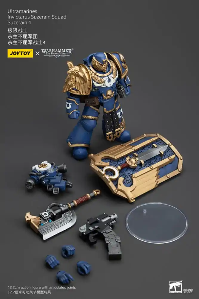 Warhammer The Horus Heresy Action Figure 1/18 Ultramarines Invictarus Suzerain Squad Suzerain 4 12 cm termékfotó