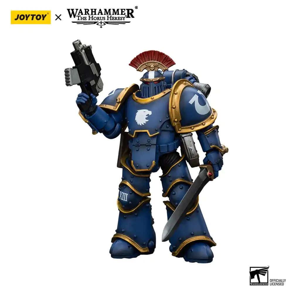 Warhammer The Horus Heresy Action Figure 1/18 Ultramarines Legion MKIII Tactical Squad Sergeant with Power Sword 12 cm termékfotó