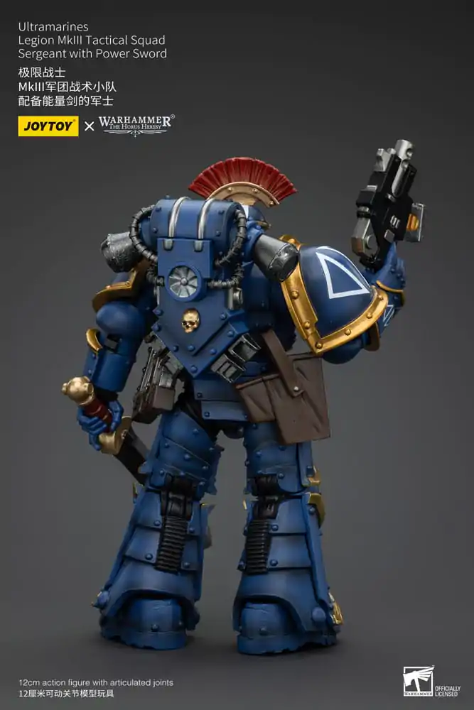 Warhammer The Horus Heresy Action Figure 1/18 Ultramarines Legion MKIII Tactical Squad Sergeant with Power Sword 12 cm termékfotó