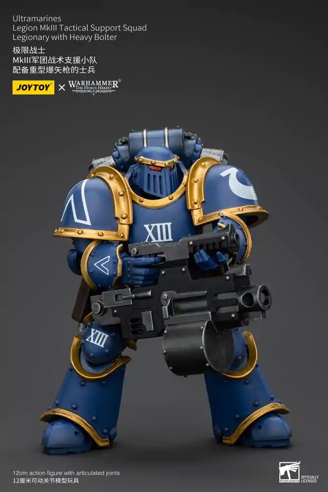 Warhammer The Horus Heresy Action Figure 1/18 Ultramarines Legion MKIII Tactical Support Squad Legionary with Heavy Bolter 12 cm termékfotó