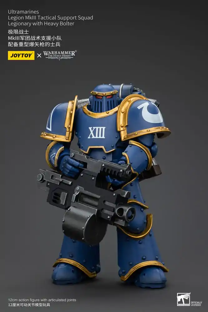 Warhammer The Horus Heresy Action Figure 1/18 Ultramarines Legion MKIII Tactical Support Squad Legionary with Heavy Bolter 12 cm termékfotó