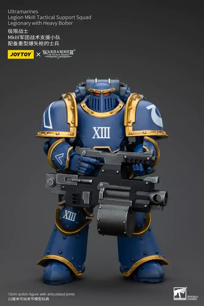 Warhammer The Horus Heresy Action Figure 1/18 Ultramarines Legion MKIII Tactical Support Squad Legionary with Heavy Bolter 12 cm termékfotó