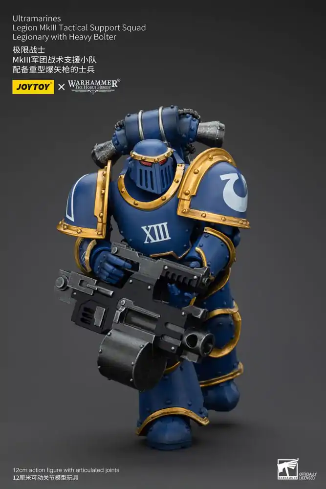 Warhammer The Horus Heresy Action Figure 1/18 Ultramarines Legion MKIII Tactical Support Squad Legionary with Heavy Bolter 12 cm termékfotó