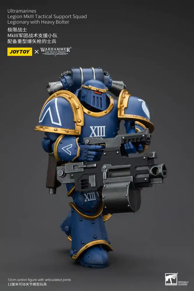 Warhammer The Horus Heresy Action Figure 1/18 Ultramarines Legion MKIII Tactical Support Squad Legionary with Heavy Bolter 12 cm termékfotó