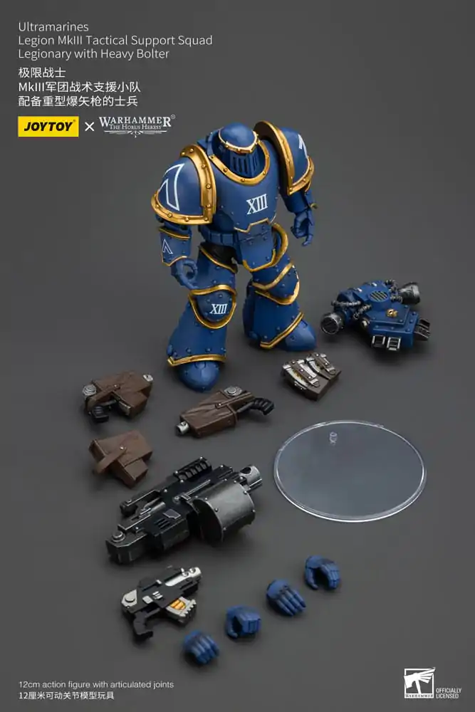 Warhammer The Horus Heresy Action Figure 1/18 Ultramarines Legion MKIII Tactical Support Squad Legionary with Heavy Bolter 12 cm termékfotó