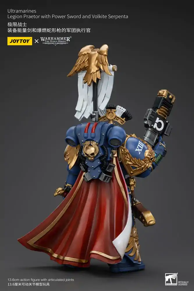 Warhammer The Horus Heresy Action Figure 1/18 Ultramarines Legion Praetor with Power Sword and Volkite Serpenta 12 cm termékfotó