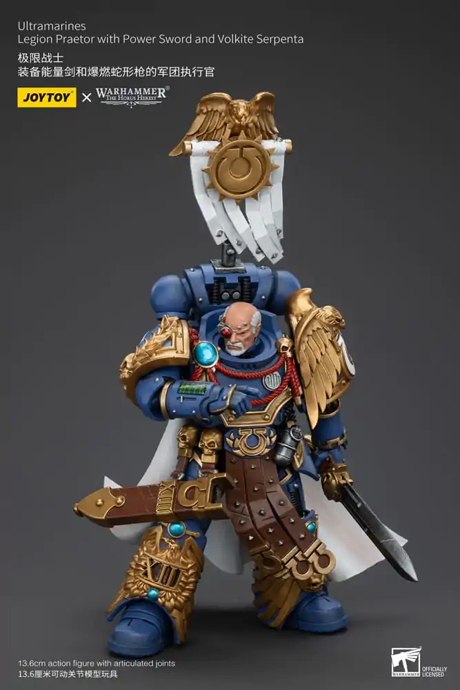 Warhammer The Horus Heresy Action Figure 1/18 Ultramarines Legion Praetor with Power Sword and Volkite Serpenta 12 cm termékfotó