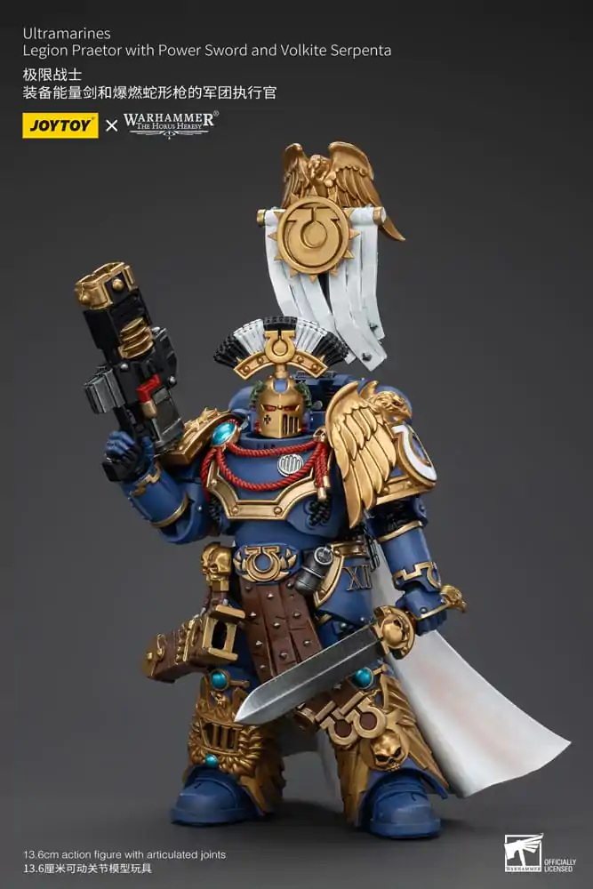 Warhammer The Horus Heresy Action Figure 1/18 Ultramarines Legion Praetor with Power Sword and Volkite Serpenta 12 cm termékfotó