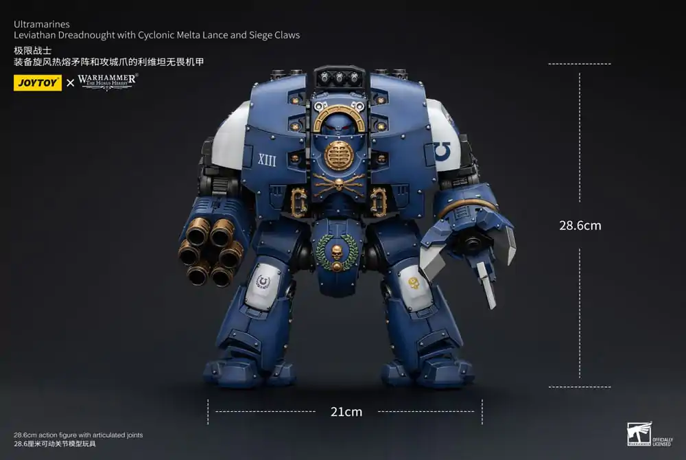 Warhammer The Horus Heresy Action Figure 1/18 Ultramarines Leviathan Dreadnought with Cyclonic Melta Lance And Siege Claws 29 cm termékfotó