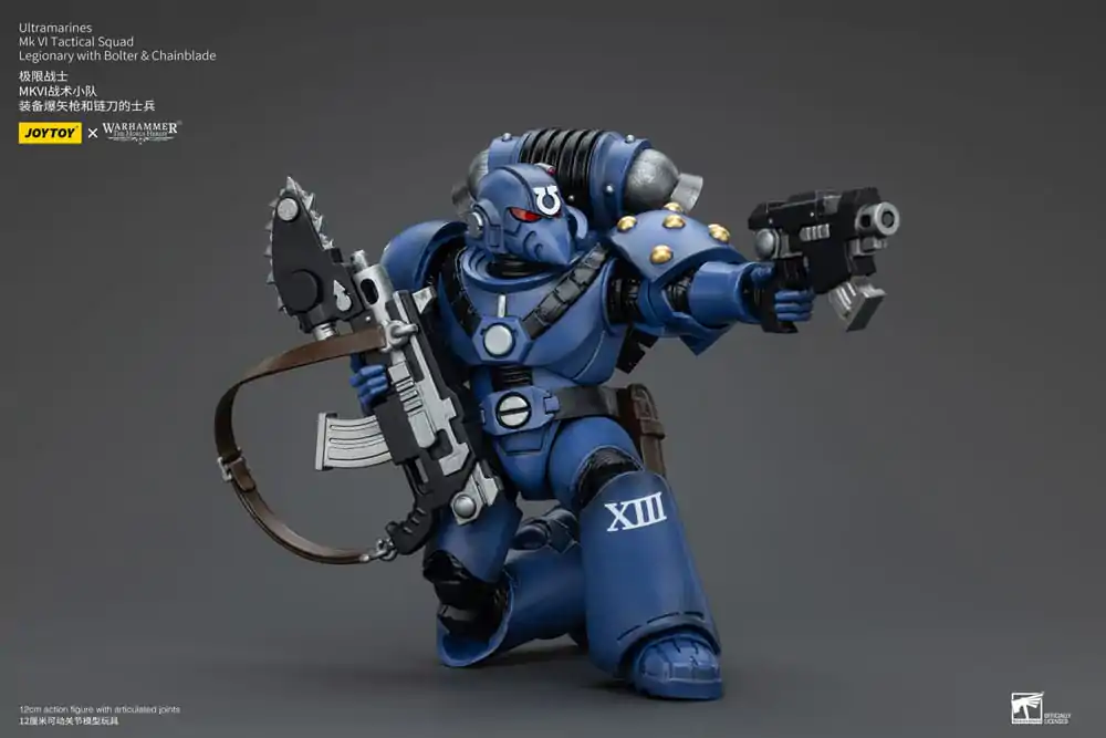 Warhammer The Horus Heresy Action Figure 1/18 Ultramarines MK VI Tactical Squad Legionary with Bolter & Chainblade 12 cm termékfotó