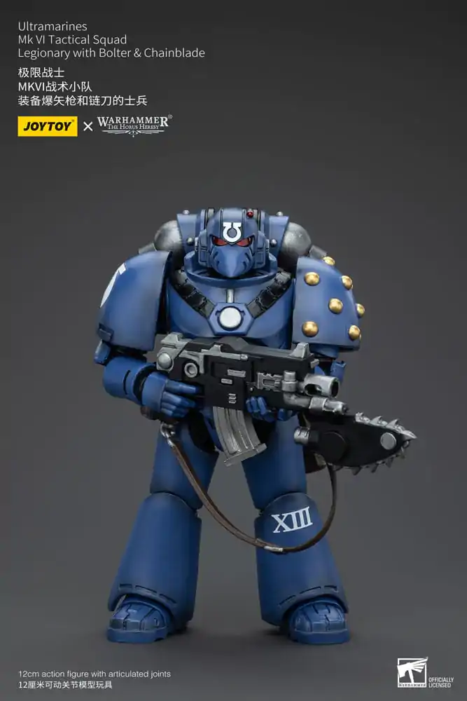 Warhammer The Horus Heresy Action Figure 1/18 Ultramarines MK VI Tactical Squad Legionary with Bolter & Chainblade 12 cm termékfotó